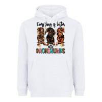 White everything is better with dachshunds Heavyweight Hoodie - JahusDesignShop