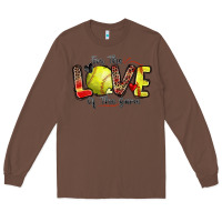 Chestnut for the love of the game softball Long Sleeve Tee - Zillion Design Studio
