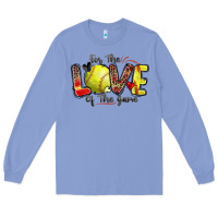 Colony Blue for the love of the game softball Long Sleeve Tee - Zillion Design Studio
