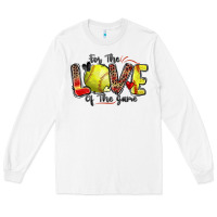 White for the love of the game softball Long Sleeve Tee - Zillion Design Studio