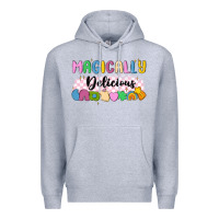 Heather Grey magically delicious Premium Hoodie - MaliasSmallBusiness