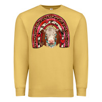Antique Gold valentines hereford rainbow Premium Sweatshirt - JahusDesignShop