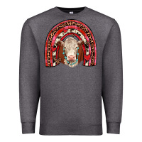 Charcoal Heather valentines hereford rainbow Premium Sweatshirt - JahusDesignShop