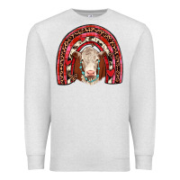 Oatmeal Heather valentines hereford rainbow Premium Sweatshirt - JahusDesignShop
