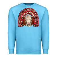 Ocean Blue valentines hereford rainbow Premium Sweatshirt - JahusDesignShop