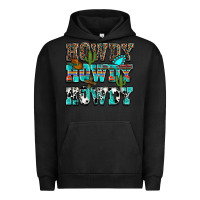 Pigment Black western howdy howdy howdy Urban Hoodie - NancyCooperArtShop