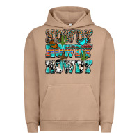 Pigment Burro western howdy howdy howdy Urban Hoodie - NancyCooperArtShop