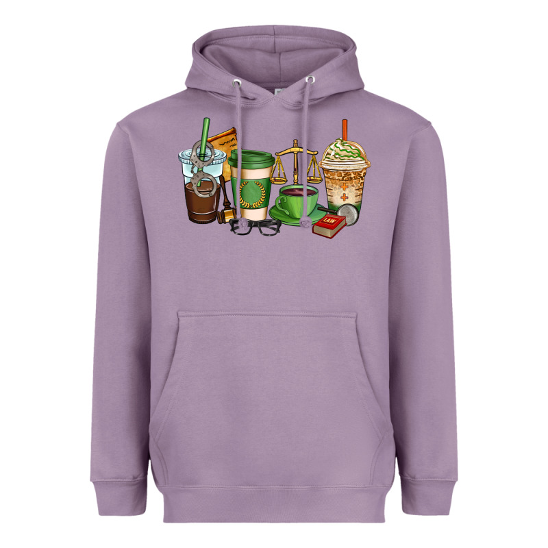 Lawyer Coffee Cups Heavyweight Hoodie by AdoDesignShop | Teevron