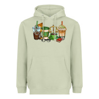 Matcha lawyer coffee cups Heavyweight Hoodie - AdoDesignShop