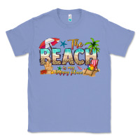 Colony Blue the beach is my happy place Classic Tee - texasbilliewilder