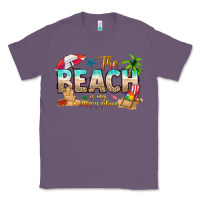 Lavender the beach is my happy place Classic Tee - texasbilliewilder
