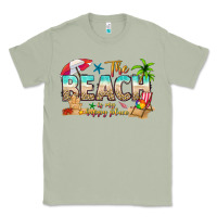Matcha the beach is my happy place Classic Tee - texasbilliewilder