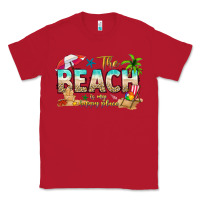Red the beach is my happy place Classic Tee - texasbilliewilder