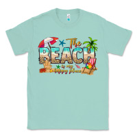 Seafoam the beach is my happy place Classic Tee - texasbilliewilder