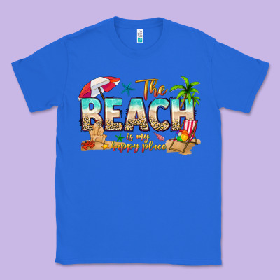 The Beach Is My Happy Place Classic Tee Designed By Texasbilliewilder