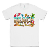 White the beach is my happy place Classic Tee - texasbilliewilder