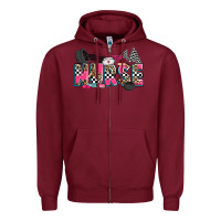 Burgundy race nurse Zipper Hoodie - Zillion Design Studio