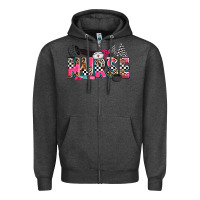 Charcoal Heather race nurse Zipper Hoodie - Zillion Design Studio