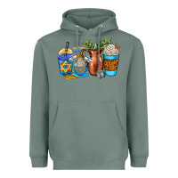 Sage hannukah coffee cups Heavyweight Hoodie - AdoDesignShop