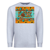 Heather Grey Sunflower Leopard Thanksgiving Love Premium Sweatshirt - Artiststas