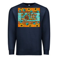 Navy Sunflower Leopard Thanksgiving Love Premium Sweatshirt - Artiststas