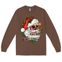 Chestnut Kinda merry kinda scary Long Sleeve Tee - RanaPortraitStore
