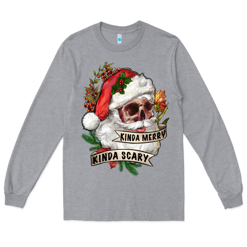 Kinda Merry Kinda Scary Long Sleeve Tee by RanaPortraitStore | Teevron