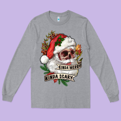 Long Sleeve Tee Kinda merry kinda scary