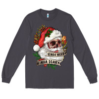 Smoke Kinda merry kinda scary Long Sleeve Tee - RanaPortraitStore