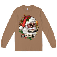 Toasted Coconut Kinda merry kinda scary Long Sleeve Tee - RanaPortraitStore