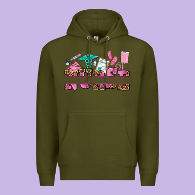 Nurse Custom Name Premium Hoodie Designed By Adodesignshop