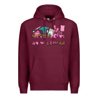 Burgundy nurse custom name Premium Hoodie - AdoDesignShop