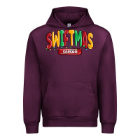 Mauve Wine swiftmas season Urban Hoodie - MaliasSmallBusiness