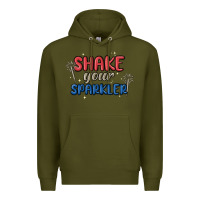 Army Green 4th of july america shake your sparkler Premium Hoodie - MaliasSmallBusiness
