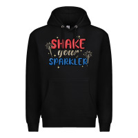 Black 4th of july america shake your sparkler Premium Hoodie - MaliasSmallBusiness