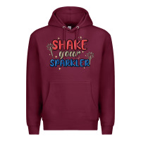Burgundy 4th of july america shake your sparkler Premium Hoodie - MaliasSmallBusiness