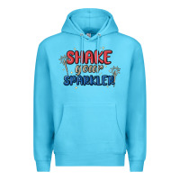 Ocean Blue 4th of july america shake your sparkler Premium Hoodie - MaliasSmallBusiness