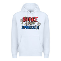 White 4th of july america shake your sparkler Premium Hoodie - MaliasSmallBusiness