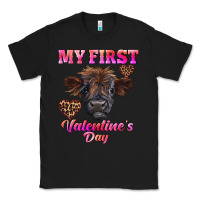 Black my first valentine's day highland calf Classic Tee - RanaPortraitStore