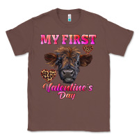 Chestnut my first valentine's day highland calf Classic Tee - RanaPortraitStore