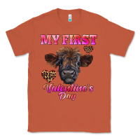 Copper my first valentine's day highland calf Classic Tee - RanaPortraitStore