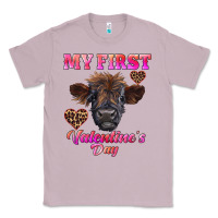 Lilac my first valentine's day highland calf Classic Tee - RanaPortraitStore