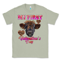 Matcha my first valentine's day highland calf Classic Tee - RanaPortraitStore