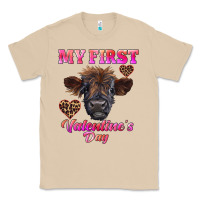 Mushroom my first valentine's day highland calf Classic Tee - RanaPortraitStore