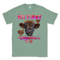 Sage my first valentine's day highland calf Classic Tee - RanaPortraitStore