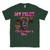 Sports Green my first valentine's day highland calf Classic Tee - RanaPortraitStore