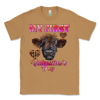 Toasted Coconut my first valentine's day highland calf Classic Tee - RanaPortraitStore