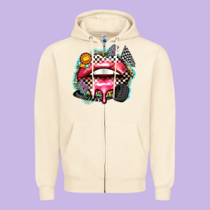 Race Lips Zipper Hoodie Designed By Zillion Design Studio