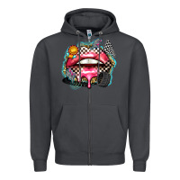 Smoke race lips Zipper Hoodie - Zillion Design Studio