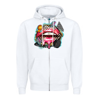 White race lips Zipper Hoodie - Zillion Design Studio